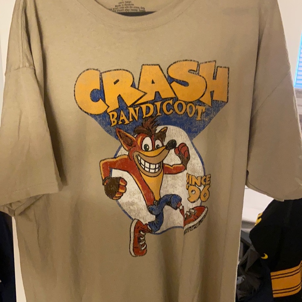 Retro Crash Bandicoot tee shirt